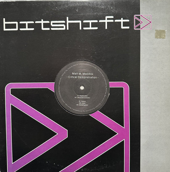 Critical Demonstration | Excellent (EX) Very Good Plus (VG+) - TECHNO / USED *EXCELLENT+*