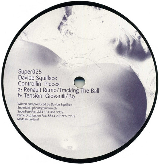 Davide Squillace - Controllin' Pieces (VINYL) | Excellent+ (EX+) Generic - TECHNO / USED *EXCELLENT+*
