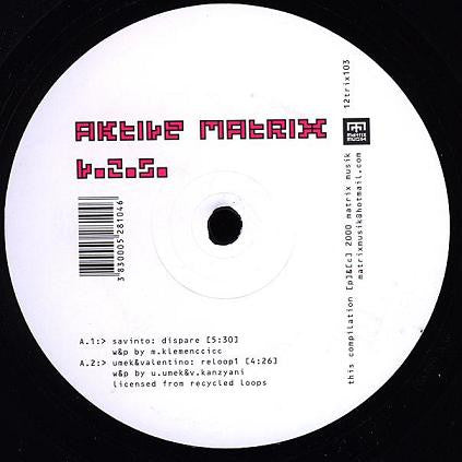 Various - Aktive Matrix V.2.5. (VINYL) | Excellent+ (EX+) Generic - TECHNO / USED *EXCELLENT+*