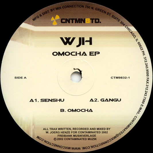 WJH - Omocha EP (VINYL) | Excellent+ (EX+) Excellent+ (EX+) - TECHNO / USED *EXCELLENT+*