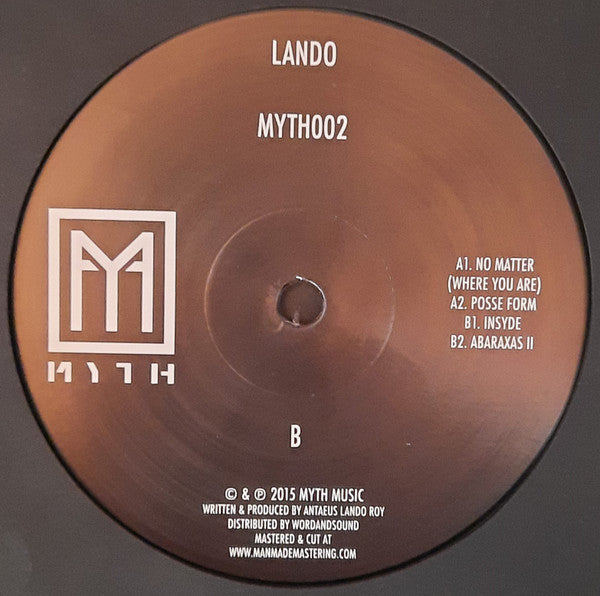 MYTH002 (12" VINYL) | Excellent+ (EX+) Generic - TECHNO / USED *EXCELLENT+*
