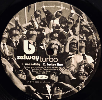 John Selway - Turbo | Excellent (EX) Near Mint (NM) - TECHNO / USED *EXCELLENT+*