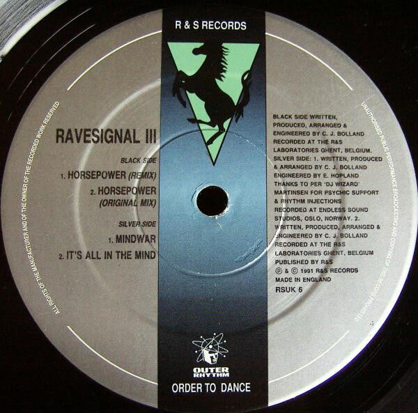 Ravesignal - Horsepower Exclusive Remix | Excellent (EX) Excellent (EX) - TECHNO / USED *EXCELLENT*
