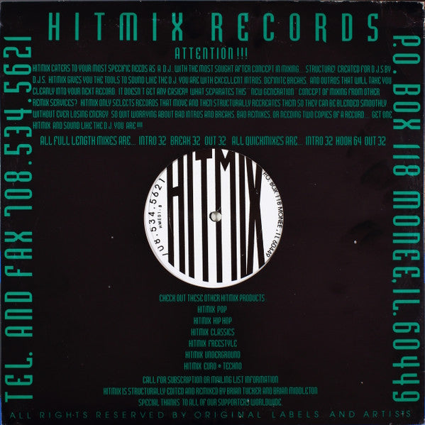 Euro-Techno Vol 1 (12" VINYL) | Excellent (EX) Excellent (EX) - TECHNO / USED *EXCELLENT*