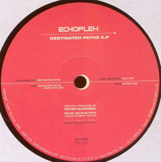 Destinated Paths E.P | Near Mint- (NM-) Generic - TECHNO / USED *NEAR MINT-*