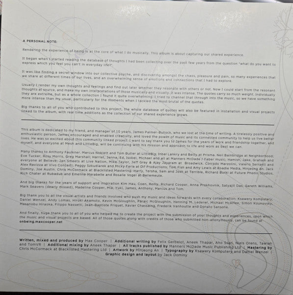 Max Cooper - On Being (VINYL 3xLP MESH MESH0100 2025) | - TECHNO / USED *NEAR MINT*