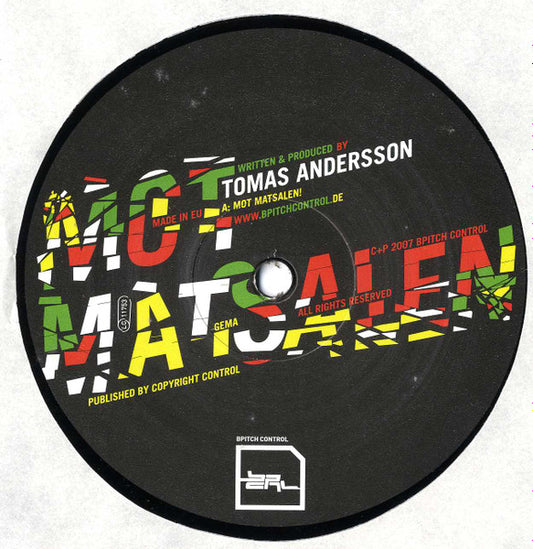 Mot Matsalen! / Dubbel Problematik (VINYL) | - TECHNO / USED *NEAR MINT*