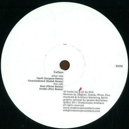 Xhin - Cutlass | Near Mint (NM) Generic - TECHNO / USED *NEAR MINT*