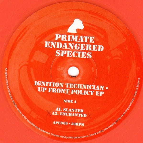 Upfront Policy EP | Near Mint (NM or M-) Excellent (EX) - TECHNO / USED *NEAR MINT*