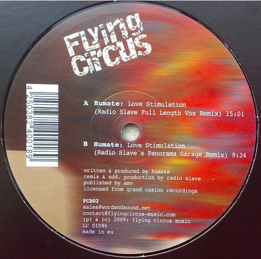 Love Stimulation (The Radio Slave Mixes) (VINYL) | Near Mint (NM) Generic - TECHNO / USED *NEAR MINT*