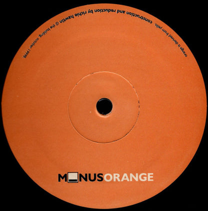 Minus Orange (VINYL) | Near Mint (NM or M-) Excellent (EX) - TECHNO / USED *NEAR MINT*