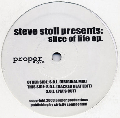 Slice Of Life EP (VINYL) | Near Mint (NM or M-) Generic - TECHNO / USED *NEAR MINT*