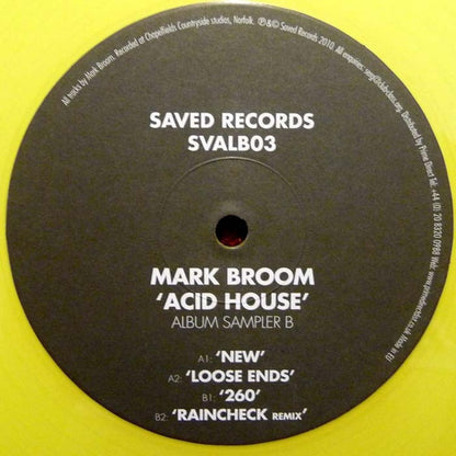 Acid House (Album Sampler B)(YELLOW VINYL) | Near Mint (NM) Generic - TECHNO / USED *NEAR MINT*
