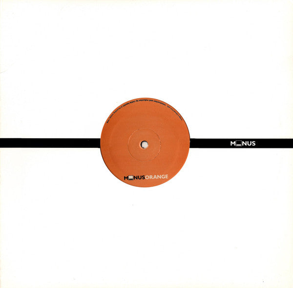 Minus Orange (VINYL) | Near Mint (NM or M-) Excellent (EX) - TECHNO / USED *NEAR MINT*