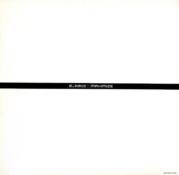Minus Orange (VINYL) | Near Mint (NM or M-) Excellent (EX) - TECHNO / USED *NEAR MINT*