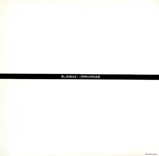 Minus Orange (VINYL) | Near Mint (NM or M-) Excellent (EX) - TECHNO / USED *NEAR MINT*