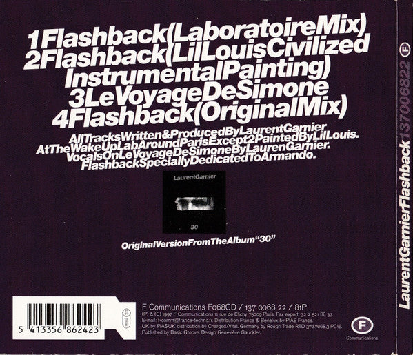 Flashback (CD) | Near Mint (NM) Near Mint (NM) - TECHNO / USED *NEAR MINT*