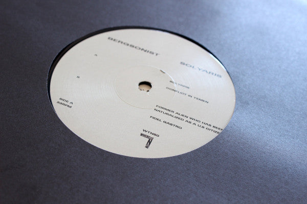 bergsonist - Solyaris | Near Mint (NM) Near Mint (NM) - TECHNO / USED *NEAR MINT*