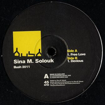 Sina M. Solouk - Free Love (VINYL) | Near Mint (NM) Very Good Plus (VG+) - TECHNO / USED *NEAR MINT*