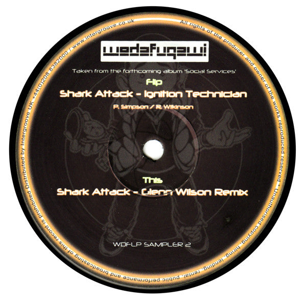 Ignition Technician - Shark Attack (VINYL) | Near Mint (NM) Generic - TECHNO / USED *NEAR MINT*