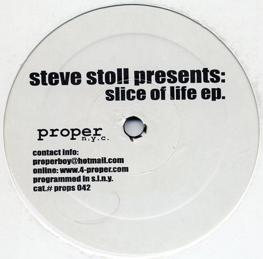 Slice Of Life EP (VINYL) | Near Mint (NM or M-) Generic - TECHNO / USED *NEAR MINT*