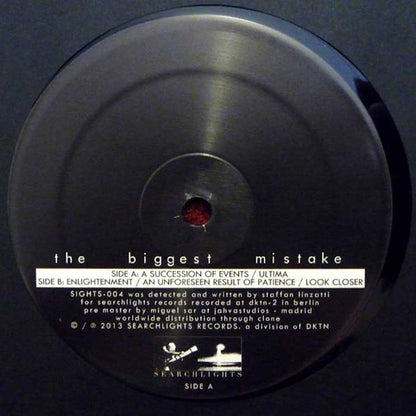 The Biggest Mistake (VINYL) | Near Mint (NM) Generic - TECHNO / USED *NEAR MINT*