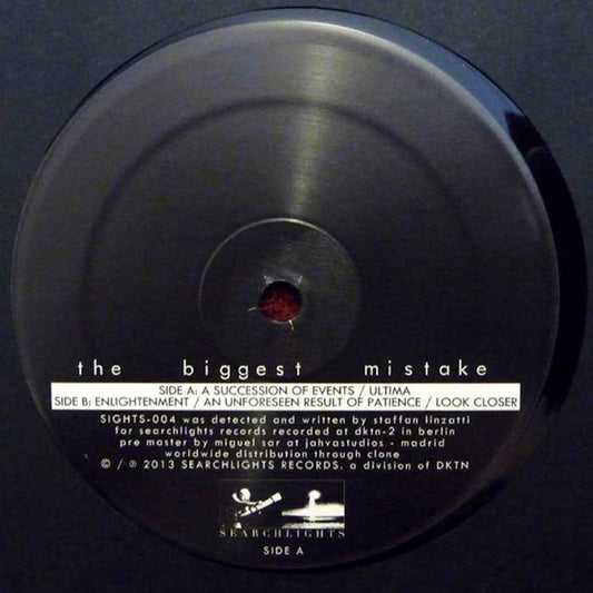 The Biggest Mistake (VINYL) | Near Mint (NM) Generic - TECHNO / USED *NEAR MINT*