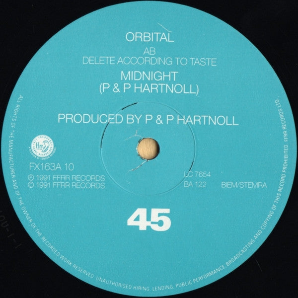 Midnight / Choice (12" VINYL) | Very Good Plus (VG+) Near Mint (NM) - TECHNO / USED *VERY GOOD+*