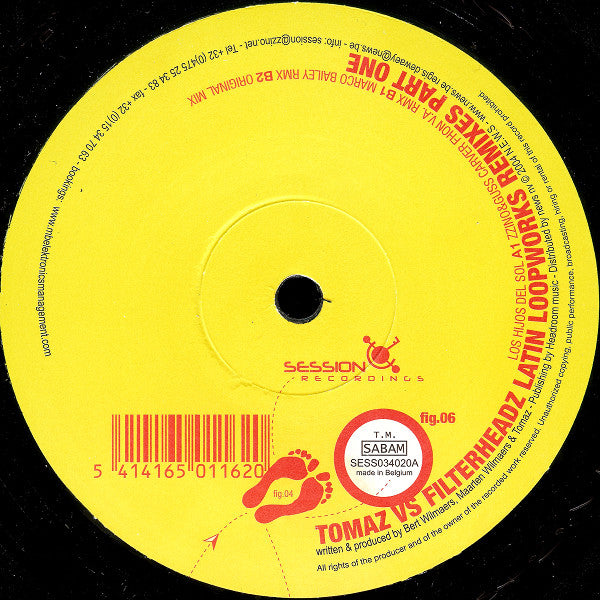 Tomaz vs. Filterheadz - Latin Loopworks (Remixes Part One) (VINYL) | Very Good Plus Plus (VG++) Near Mint- (NM-) - TECHNO / USED *VERY GOOD++*