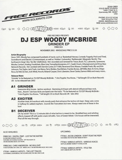 Grinder EP | Very Good Plus (VG+) Very Good Plus (VG+) - TECHNO / USED *VERY GOOD+*