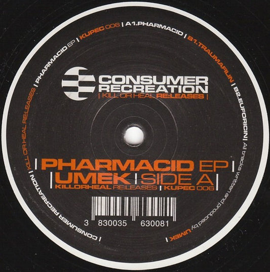 Umek - Pharmacid EP (VINYL) | Very Good Plus (VG+) Near Mint- (NM-) - TECHNO / USED *VERY GOOD+*