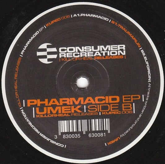 Umek - Pharmacid EP (VINYL) | Very Good Plus (VG+) Near Mint- (NM-) - TECHNO / USED *VERY GOOD+*