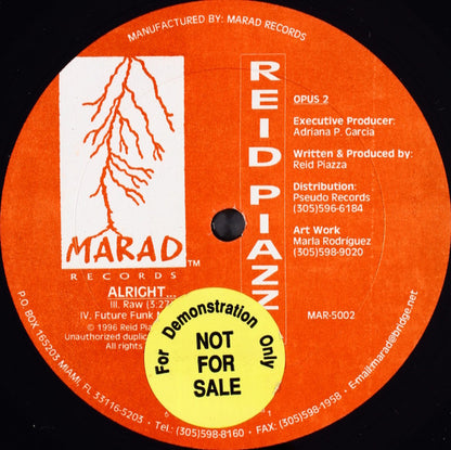 Reid Piazza - Revolution / Alright | Very Good (VG) Generic - TECHNO / USED *VERY GOOD*