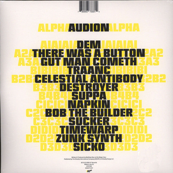 Audion - Alpha (2LP+ CD) | Mint (M) Mint (M) - TECHNO