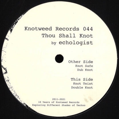 Echologist Thou Shall Knot E.P. 12" Mint (M) Generic