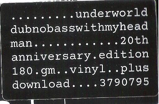 Underworld Dubnobasswithmyheadman 2xLP Mint (M) Mint (M)