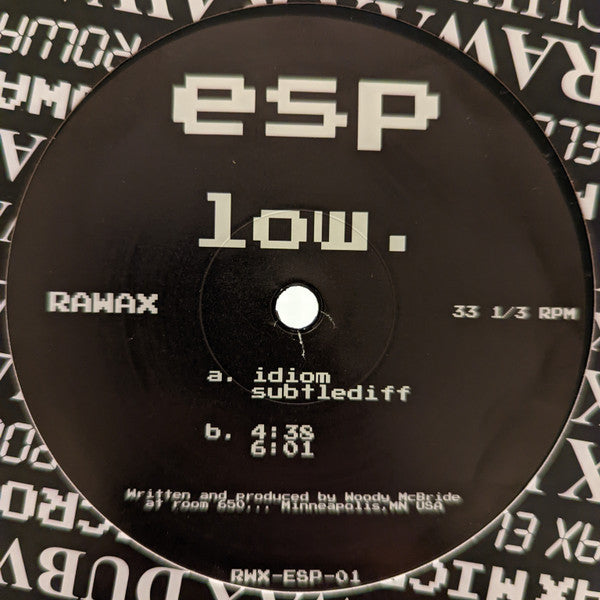 DJ ESP Low. LP Mint (M) Mint (M)