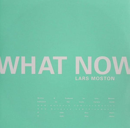 Lars Moston - What Now | Mint (M) Near Mint (NM) - TECHNO