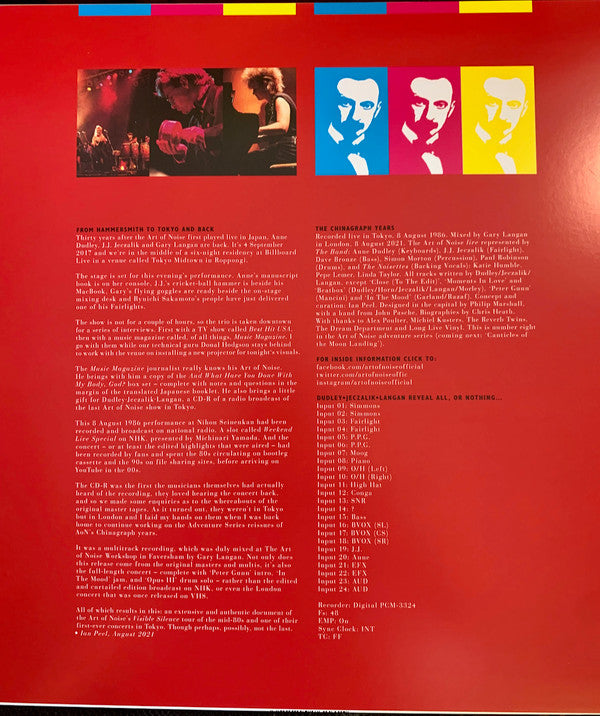 Noise In The City (Live In Tokyo, 1986) | Mint (M) Mint (M) - EXPERIMENTAL