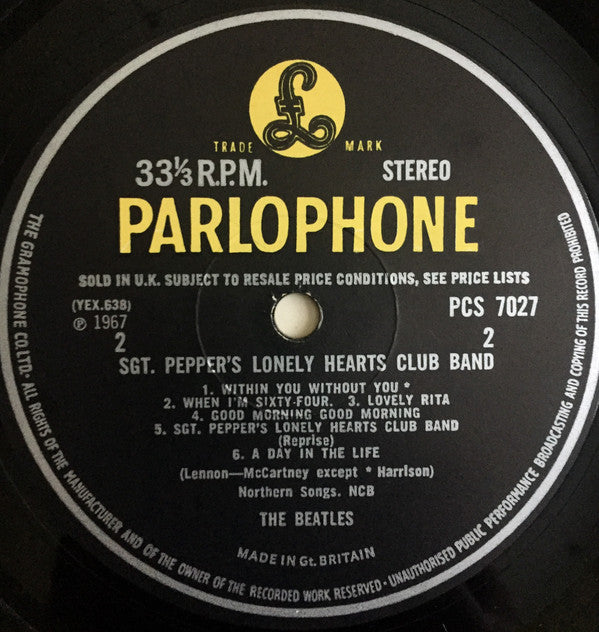 Sgt. Pepper's Lonely Hearts Club Band | Very Good (VG) Near Mint (NM) - ROCK / USED *VERY GOOD* RARE 1ST PRESS