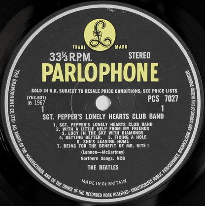 Sgt. Pepper's Lonely Hearts Club Band | Very Good (VG) Near Mint (NM) - ROCK / USED *VERY GOOD* RARE 1ST PRESS