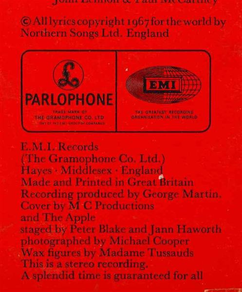 Sgt. Pepper's Lonely Hearts Club Band | Very Good (VG) Near Mint (NM) - ROCK / USED *VERY GOOD* RARE 1ST PRESS