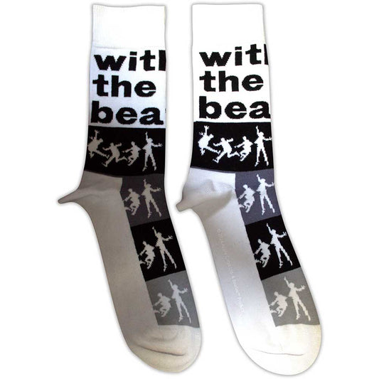 With The Beatles Silhouette Stripes | White