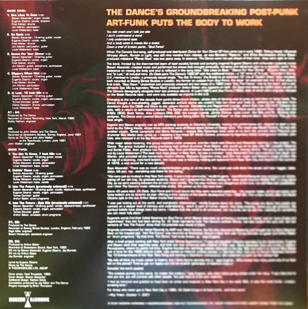 The Dance Do Dada Modern Harmonic LP, Comp, Ora Mint (M) Mint (M)