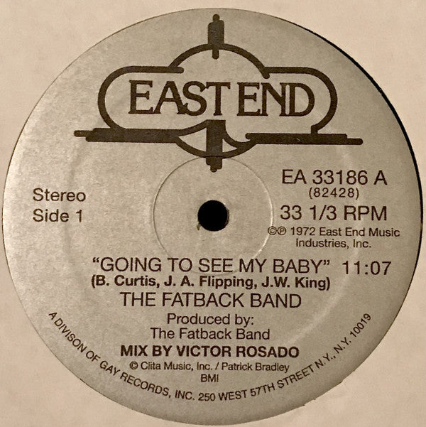 The Fatback Band Going To See My Baby East End (2), East End (2) 12", Unofficial Mint (M) Generic