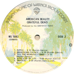 The Grateful Dead American Beauty Warner Bros. Records LP, Album, RP, Glo Near Mint (NM or M-) Very Good Plus (VG+)