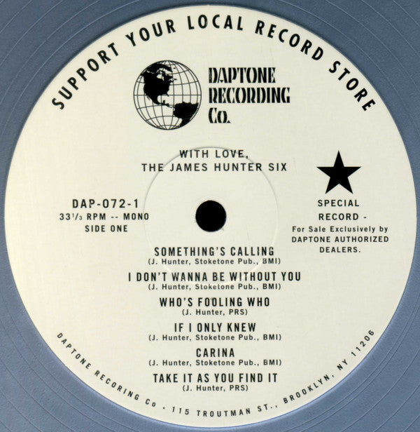 The James Hunter Six With Love Daptone Recording Co. LP, Comp, Mono, Ltd, Sil Mint (M) Mint (M)
