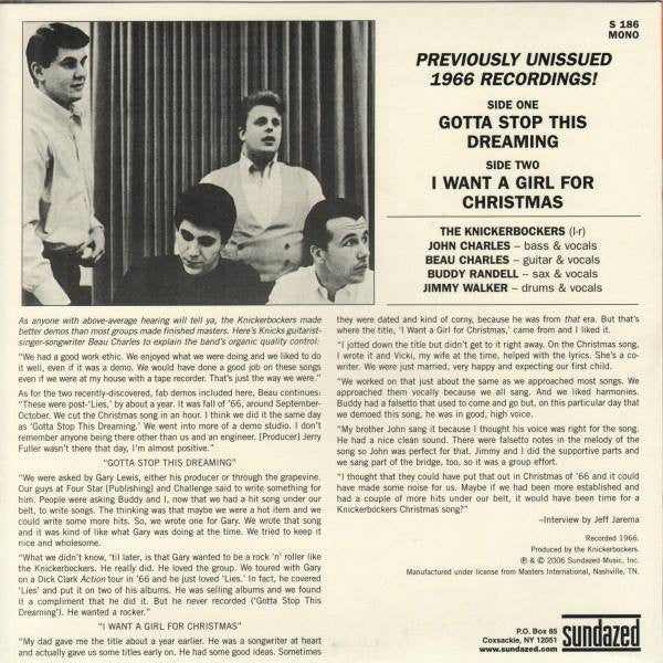 Gotta Stop This Dreaming / I Want A Girl For Christmas | Mint (M) Mint (M)