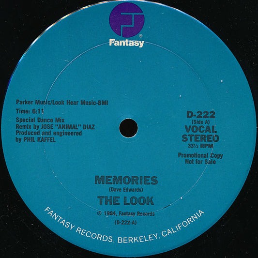 The Look (4) Memories Fantasy 12", Promo Near Mint (NM or M-) Generic