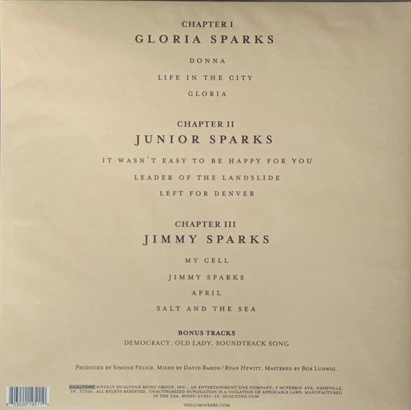 The Lumineers III Dualtone 2xLP, Album Mint (M) Mint (M)